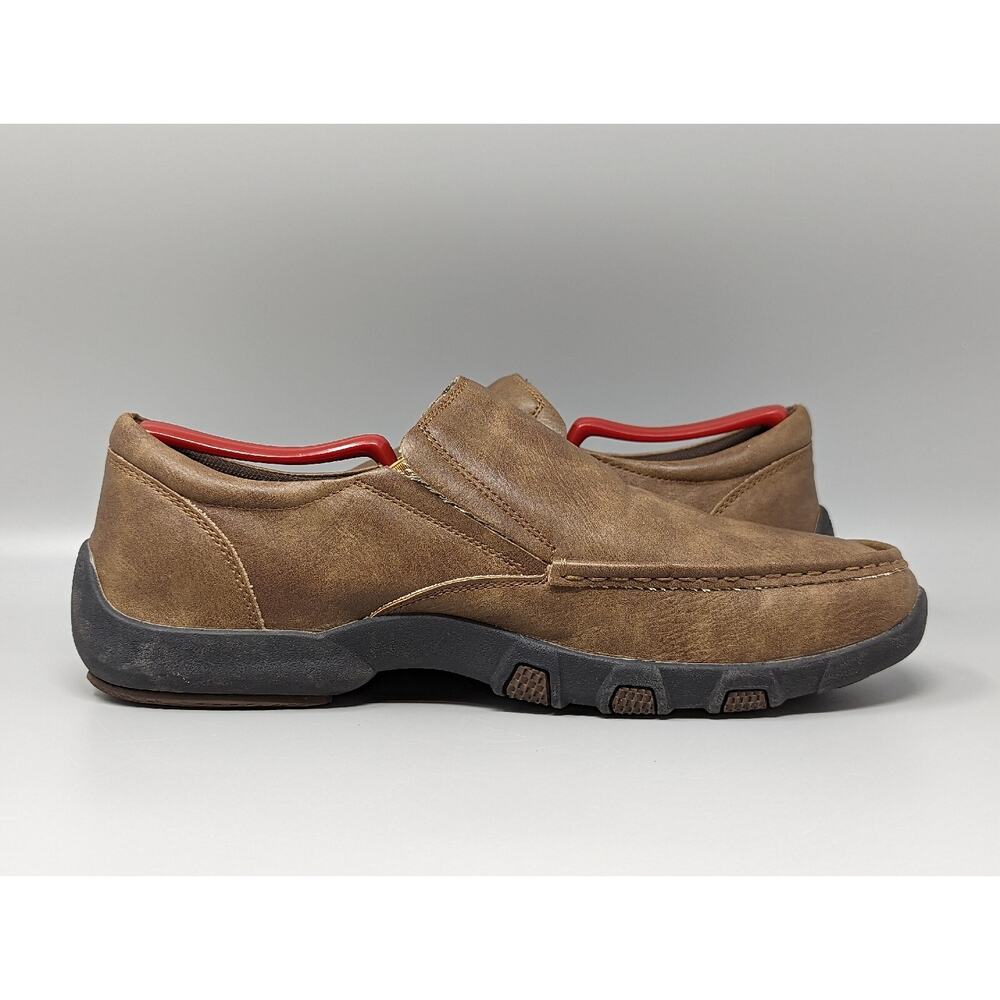 Roper Men's Shoes Driving Slip On Brown Leather Loafers 09-020-01912463 Size 9.5 - Picture 6 of 10